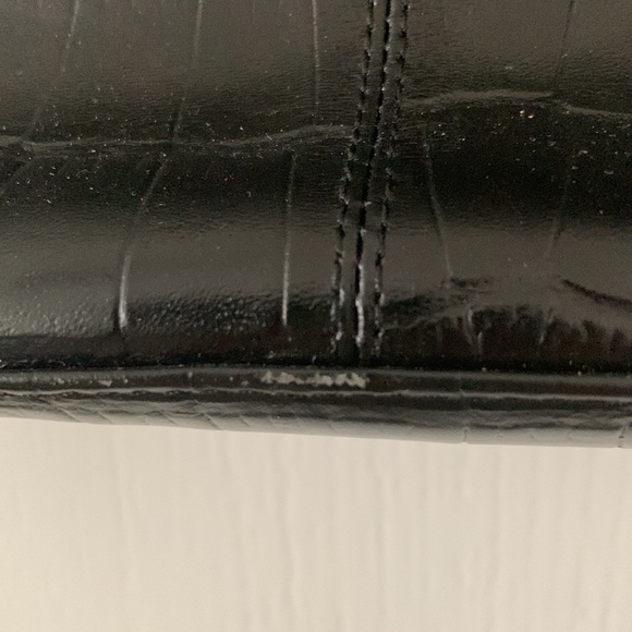 BANANA REPUBLIC Factory Leather Croc Print Shoulder Bag - Picture 11 of 16